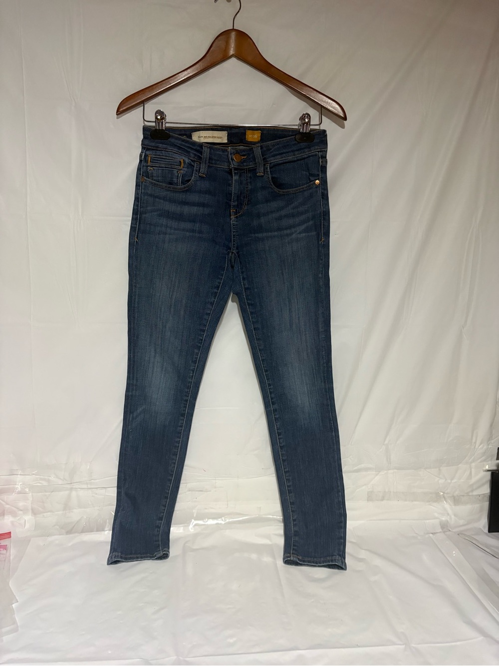 Pilcro and the Letterpress Indigo Skinny Jeans